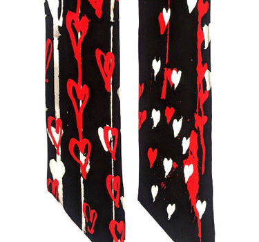 ROCKINS Hearts Super Skinny Scarf