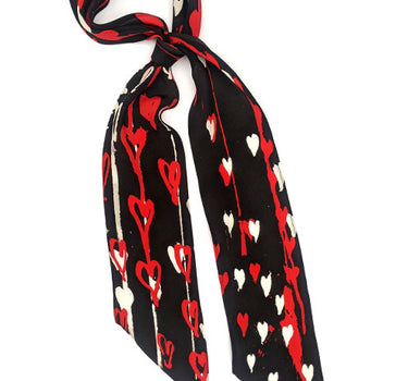 ROCKINS Hearts Super Skinny Scarf