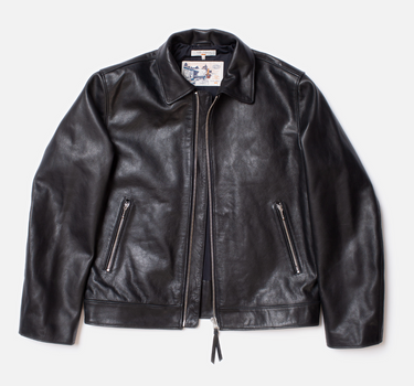 Nudie Jeans - Eddy Rider Leather Jacket Black