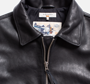 Nudie Jeans - Eddy Rider Leather Jacket Black