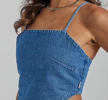 WRANGLER WOMEN'S BANDANA DENIM TOP