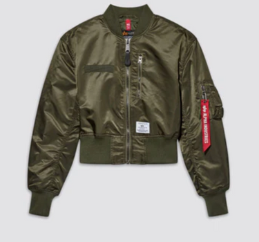 ALPHA INDUSTRIES L-2B CROPPED GEN II FLIGHT JACKET W