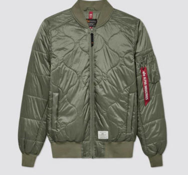 ALPHA INDUSTRIES L-2B QUILTED BOMBER JACKET