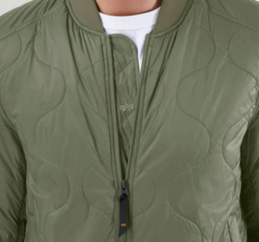 ALPHA INDUSTRIES L-2B QUILTED BOMBER JACKET