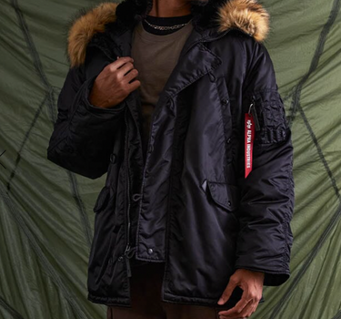 ALPHA INDUSTRIES MENS ALPHA N-3B PARKA (HERITAGE)