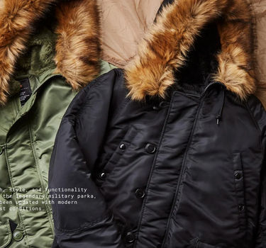 ALPHA INDUSTRIES MENS ALPHA N-3B PARKA (HERITAGE)