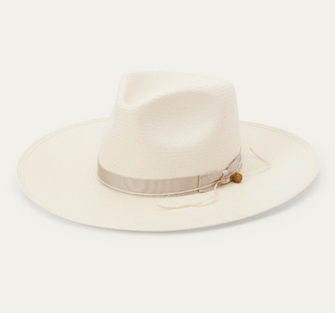 Stetson JW Marshall Straw Flat Brim Hat