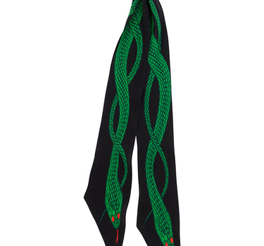 ROCKINS Green Snakes Super Skinny Scarf