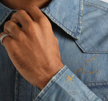 WRANGLER X LEON BRIDGES MEN'S DENIM SHIRT