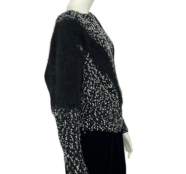 Lily Lowe Vintage 80’s Black & White Speckle Sweater