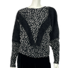 Lily Lowe Vintage 80’s Black & White Speckle Sweater