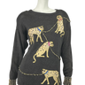 Spree Vintage 90’s Cheetah Embellished Knit Sweater