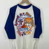 RARE VINTAGE 1979 DEADSTOCK BOOTLEG RUSH TEXAS COTTON BOWL BASEBALL JERSEY CONCERT T-SHIRT