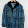 VINTAGE 50s PENDLETON BLUE PLAID WOOL JACKET / COAT