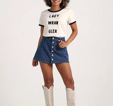 WRANGLER X LEON BRIDGES WOMEN'S RINGER TEE